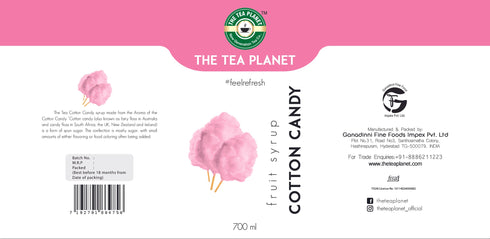 The Tea Planet Cotton Candy Syrup  700 ml